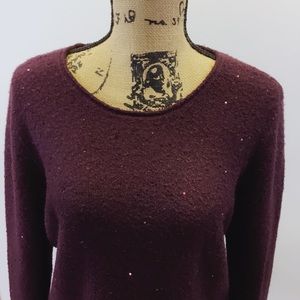 Apt. 9 Glitter Sparkle Sweater With Removable Infinity Scarf